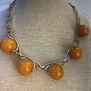 COPY - Vintage Bakelite Ball Necklace.